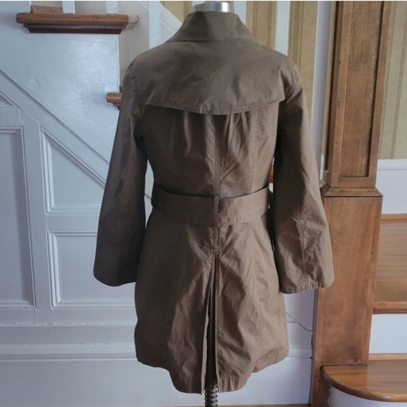 KENNETH COLE New York Tan Trench Coat Size XS - Picture 2 of 5